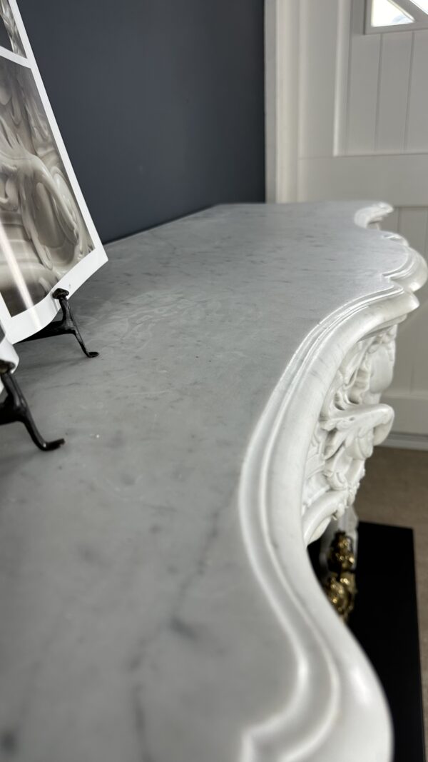 Antieke schouw wit Louis XV