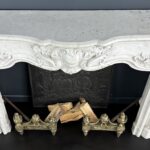 Antieke schouw wit Louis XV