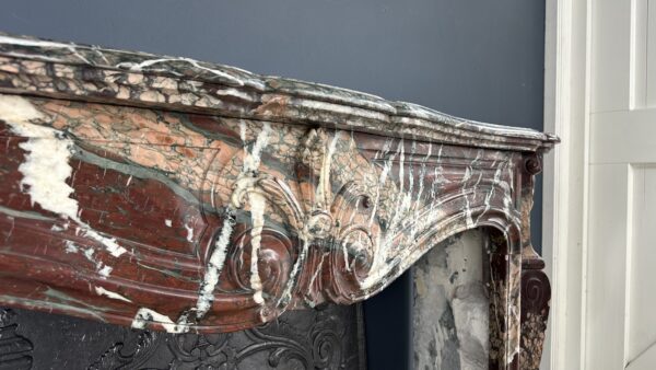 Exclusieve Antieke Schouw -  Versailles Campan Rubané Marmer - Afbeelding 3