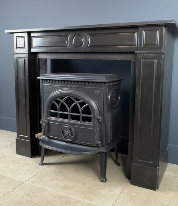 Antique Circular Fireplace Black Noir de Mazy - Image 6