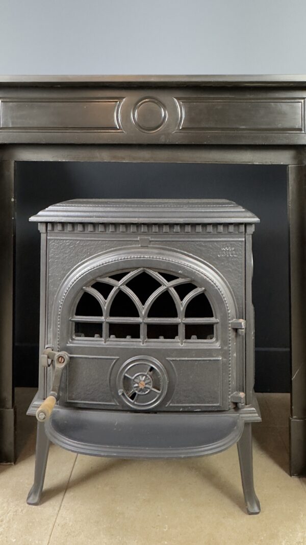 Antique Circular Fireplace Black Noir de Mazy - Image 3