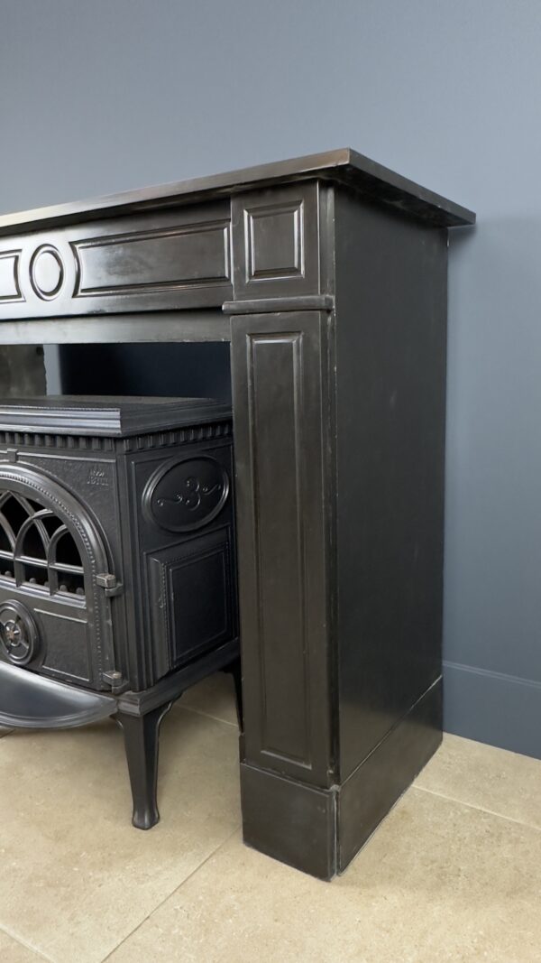 Antique Circular Fireplace Black Noir de Mazy - Image 8