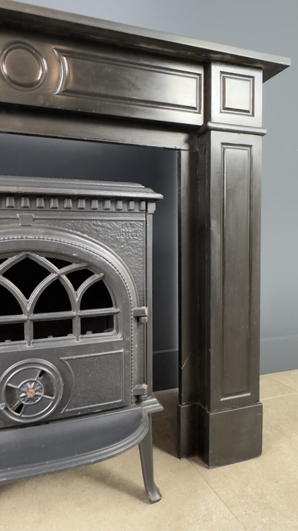 Antique Circular Fireplace Black Noir de Mazy - Image 10
