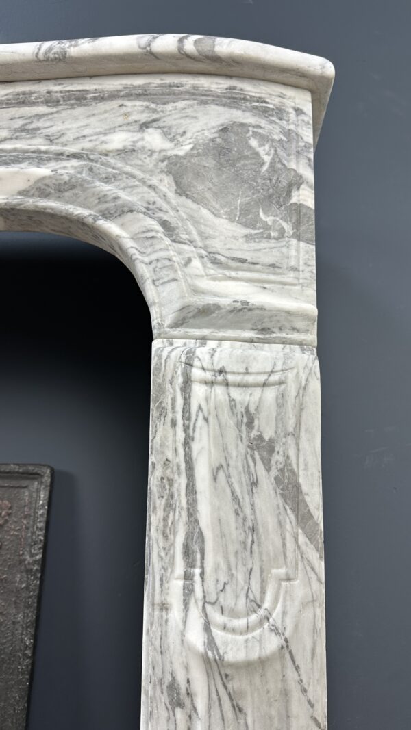 Luxe franse antiek schelp schouw mantel