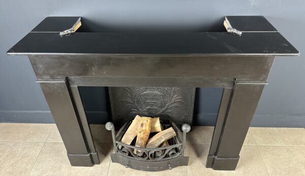 Sleek Antique Fireplace Black Marble - Image 7
