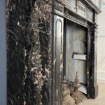 Exclusieve Antieke Schouw In Portoro Marmer