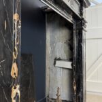 Exclusieve Antieke Schouw In Portoro Marmer
