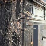 Exclusieve Antieke Schouw In Portoro Marmer