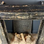 Exclusieve Antieke Schouw In Portoro Marmer