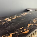 Exclusieve Antieke Schouw In Portoro Marmer