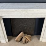 Antieke Schouw Wit Carrara Marmer