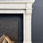 Antieke Schouw Wit Carrara Marmer