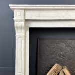 Antieke Schouw Wit Carrara Marmer