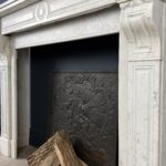 Antieke Schouw Wit Carrara Marmer