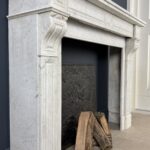 Antieke Schouw Wit Carrara Marmer