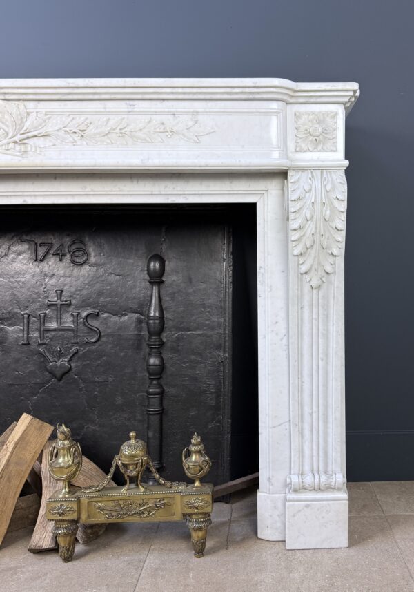 Prachtige Luxe Franse Front Schouw Carrara Marmer