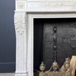 vPrachtige Luxe Franse Front Schouw Carrara Marmer