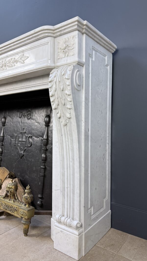 Prachtige Luxe Franse Front Schouw Carrara Marmer