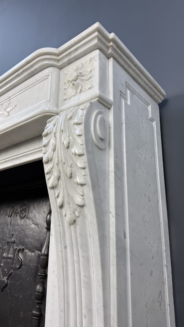 Prachtige Luxe Franse Front Schouw Carrara Marmer