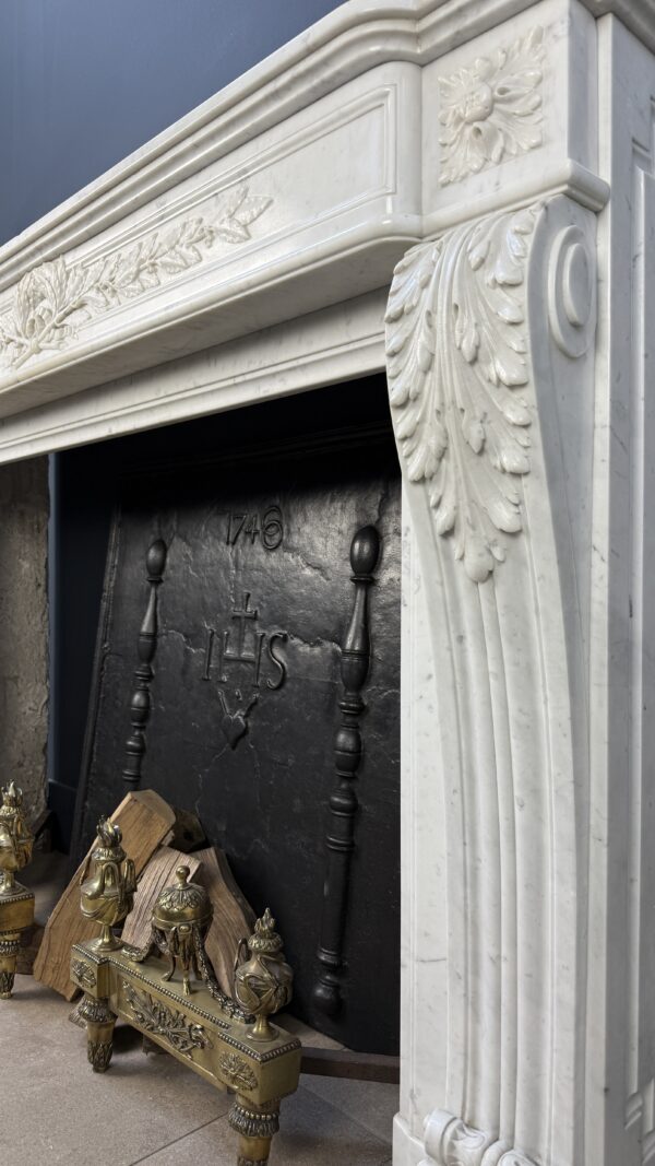 Prachtige Luxe Franse Front Schouw Carrara Marmer
