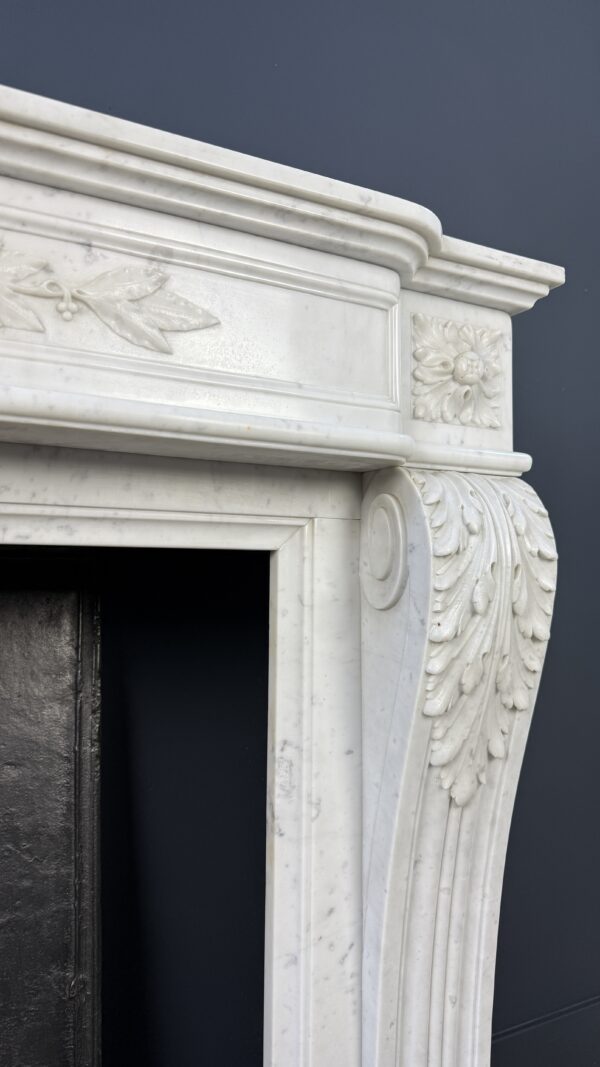 Prachtige Luxe Franse Front Schouw Carrara Marmer