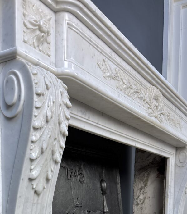 Prachtige Luxe Franse Front Schouw Carrara Marmer