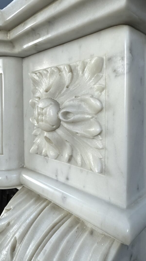 Prachtige Luxe Franse Front Schouw Carrara Marmer
