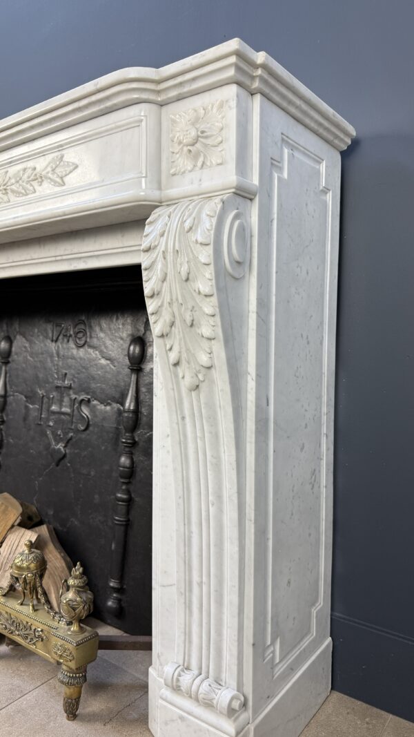 Prachtige Luxe Franse Front Schouw Carrara Marmer